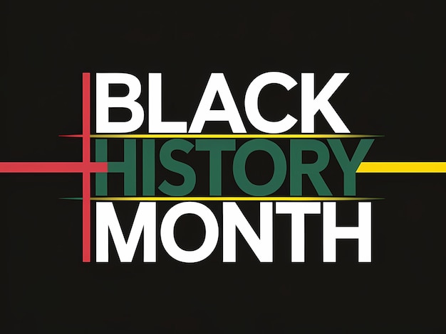 Photo black history month 2025 celebration design with copy space