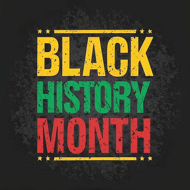 Photo black history month design ai generated