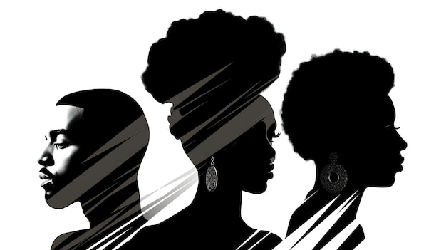 Photo black history month isolated on white background generative ai