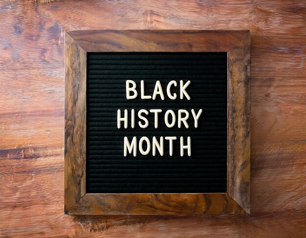 Black history month text background design