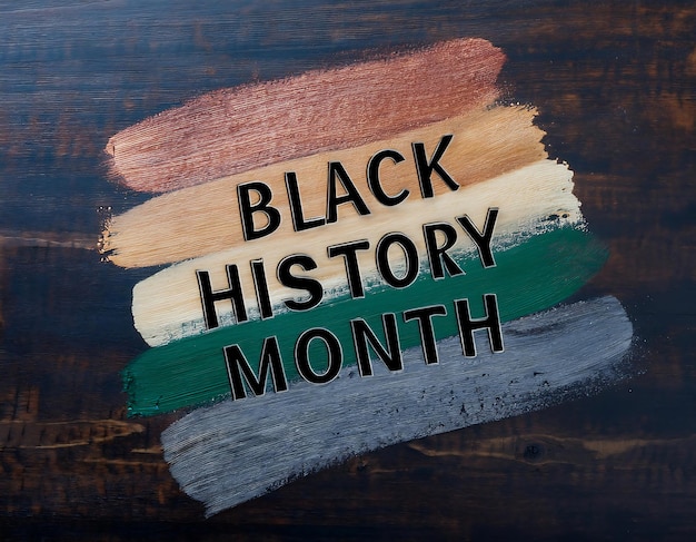 Photo black history month text background design