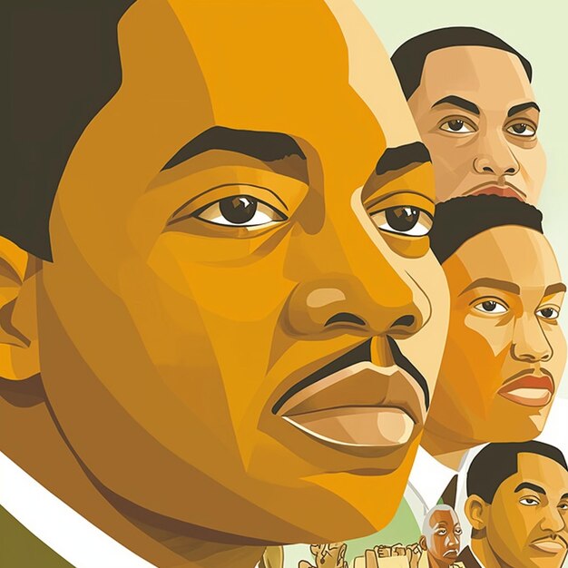 Black history month vector illustration