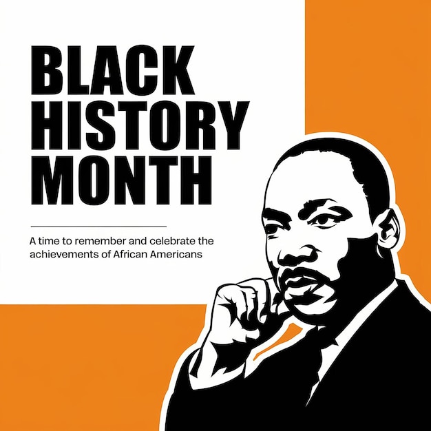 Black History Month Vector Template Design Illustration