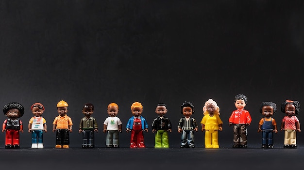 Black History Toys on Black Background