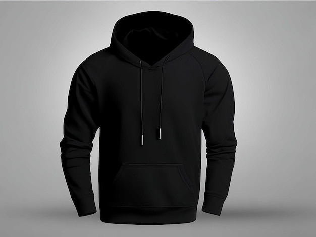 Black Hoddie TShirt Mockup Free Download