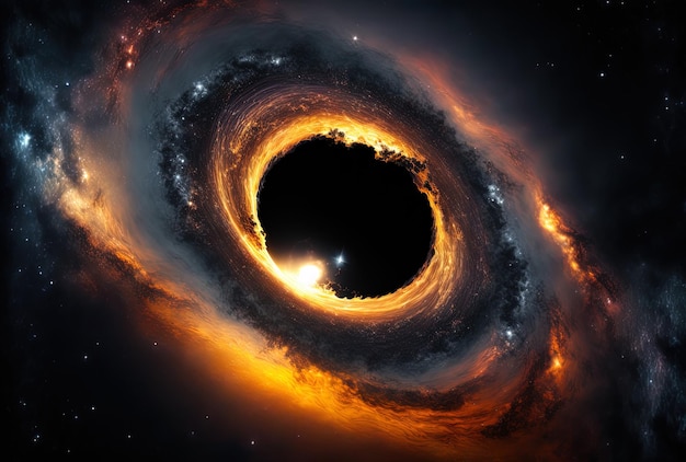 Black hole galaxy backdrop desktop wallpaper