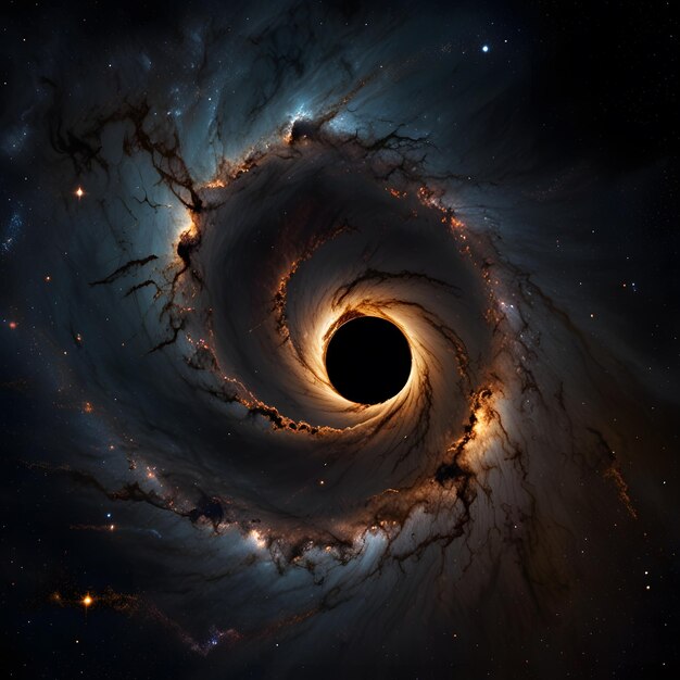 a black hole in a galaxy with a black hole in the center