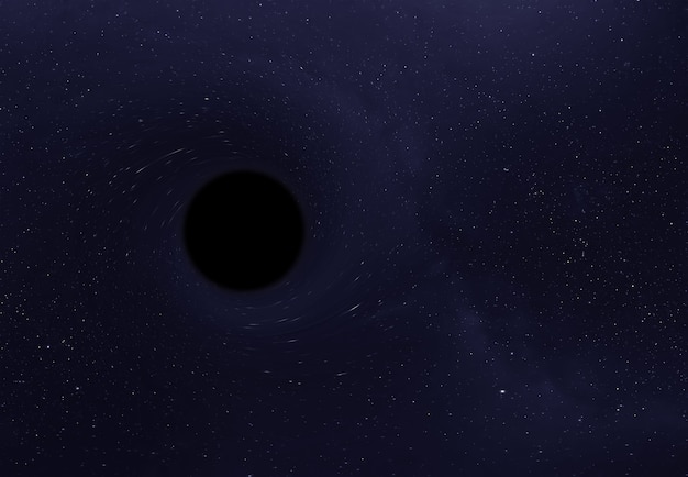 A black hole in outer space, abstract science fantasy deep stars of universe, 