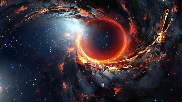 Black hole in outer space