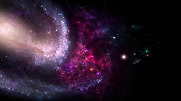 black hole Planets and galaxy science fiction wallpaper Beauty of deep space Billions of galaxy