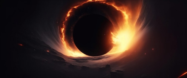 black hole in the space