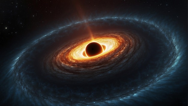 A black hole with an accretion disk