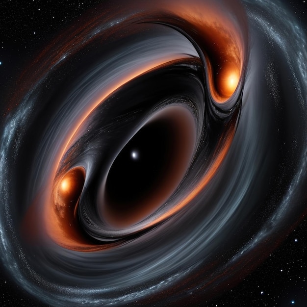 A black hole with a black hole in the center of it