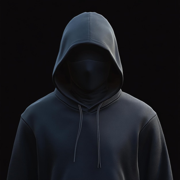 Photo a black hoodie with a hood that says quot s quot on it