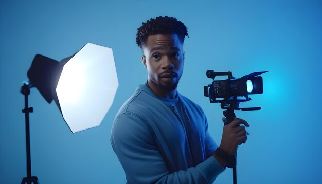 Black Influencer Reviews Studio Lighting Gear for Vlogging