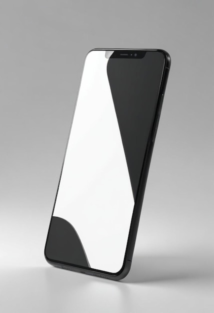 a black iphone with a white back cover that says quot iphone quot