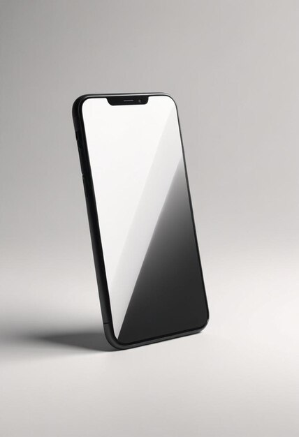 a black iphone with a white case that says quot iphone quot