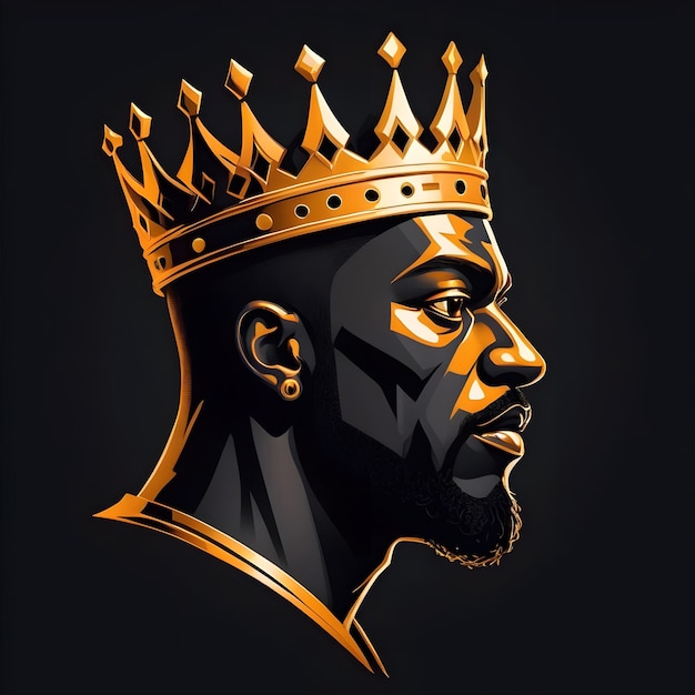 Black King logo close up