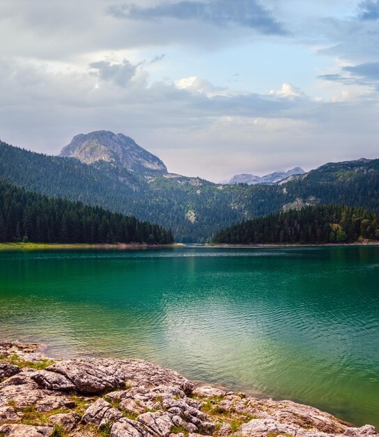 Black lake Crno jezero summer landscape Zabljak Municipality Montenegro