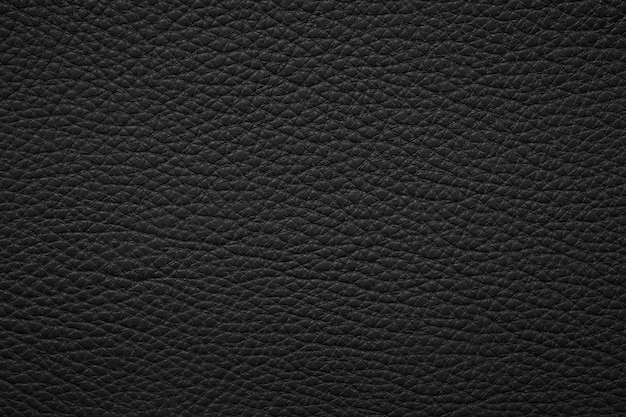 Photo black leather background natural hide texture closeup