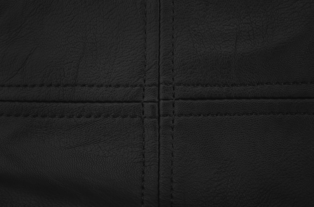 Black leather texture background