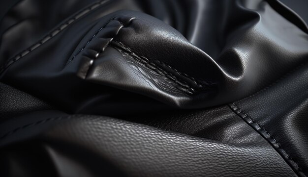 Black leather texture background