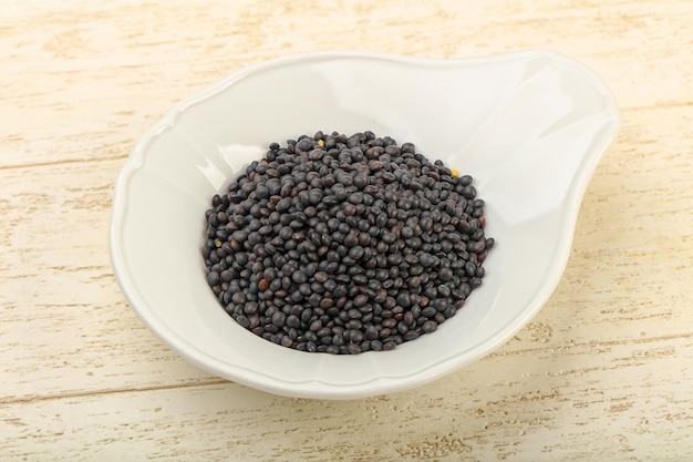 Black lentils