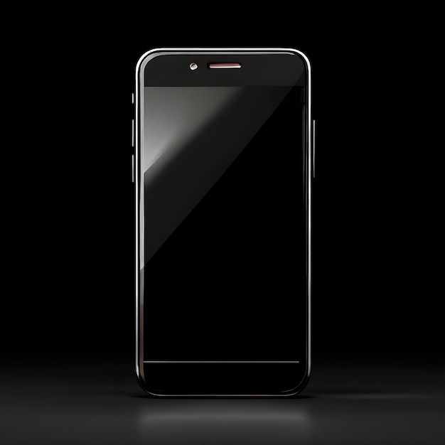 a black lg phone with a black background