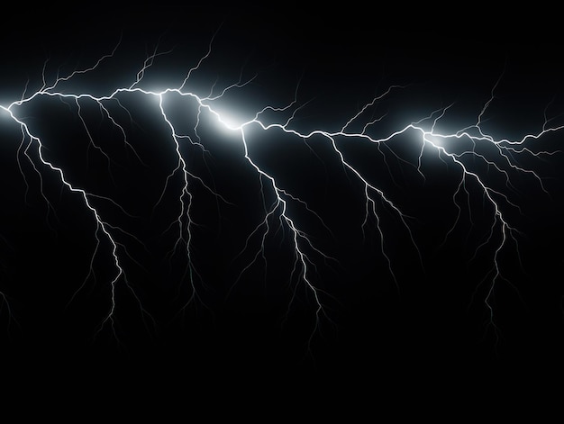 Black lightning isolated on a black background vector illustration glowing black electric flash thun