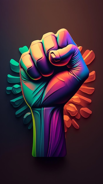 Black lives matter wallpaper colorful, raimbow