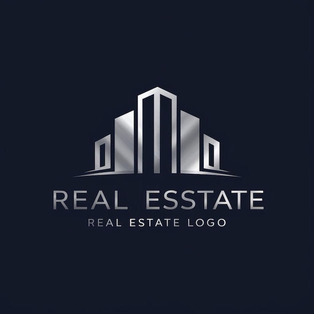 a black logo for real estate business