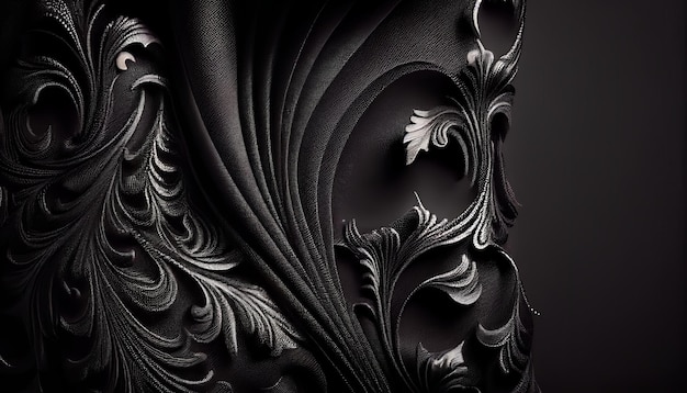 Black luxury fabric background Black Friday the greatest sales campaign 24th November Generative AI