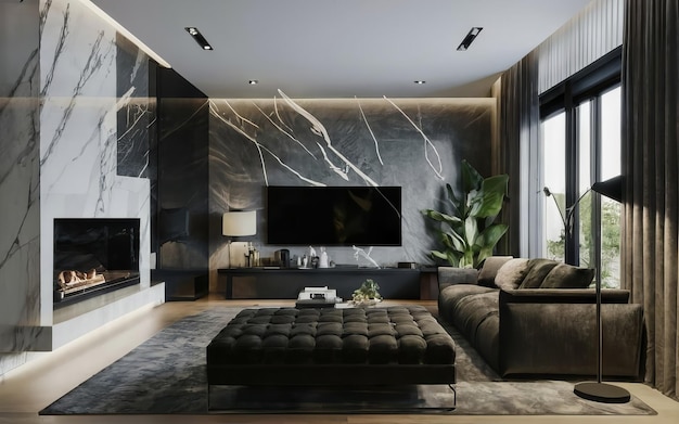 black luxury interior photo