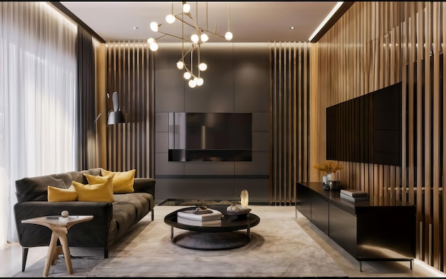 black luxury interior photo