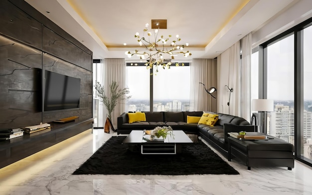 black luxury interior photo