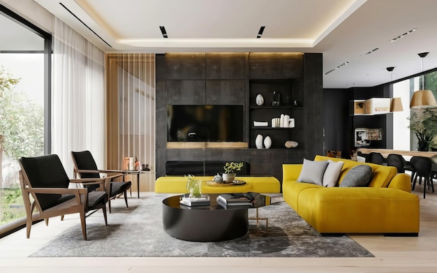 black luxury interior photo