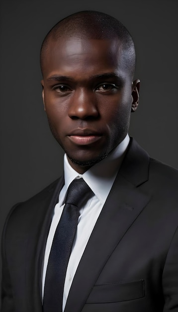 Black man in suit