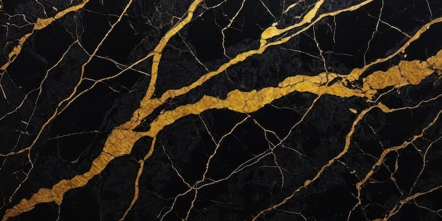 black marble background with yellow veins