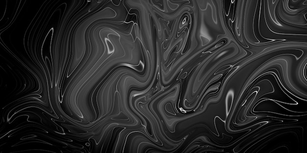 Black Marble ink texture acrylic painted waves texture background pattern can used for wallpaper or skin wall tile luxurious