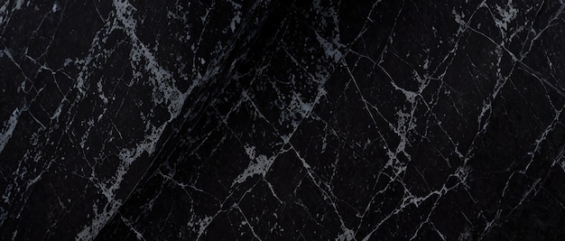 Black marble stone texture background material Generative AI