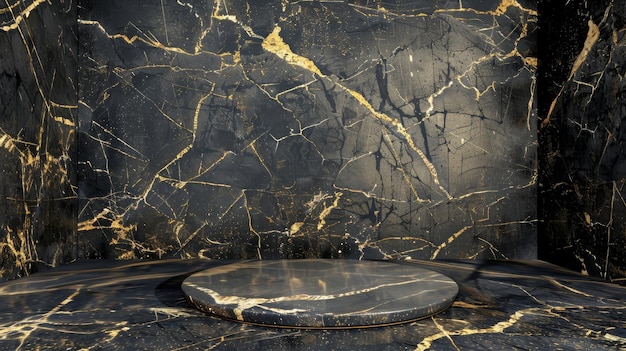 Black marble texture background 3d rendering 3d illustration