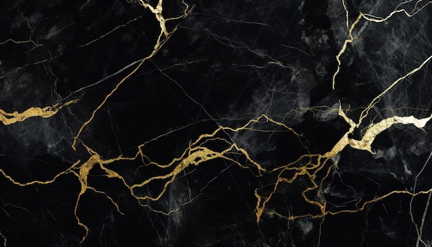 black marble with yellow gold veins luxury background texture pattern background wallpaper