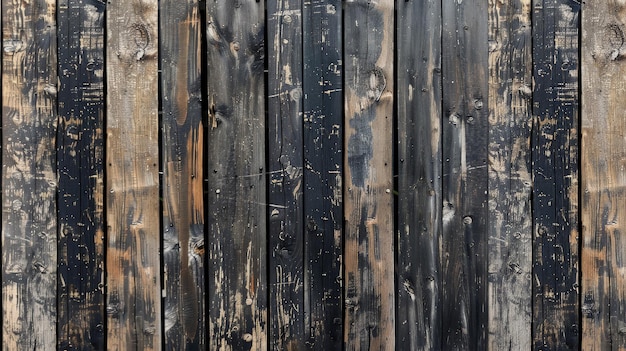 Black marks on wooden wall mockup generative ai