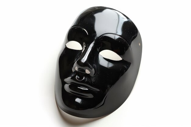 Photo black mask isolated in transparent background