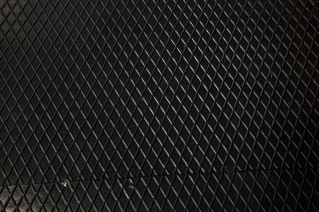 Black metal texture steel background Perforated sheet metal