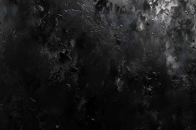 Black metal texture with scratches and cracks Abstract background and texture for design