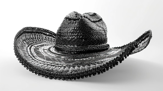 Photo black mexican sombrero