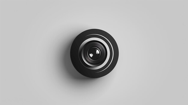 a black object with a lens cap on it