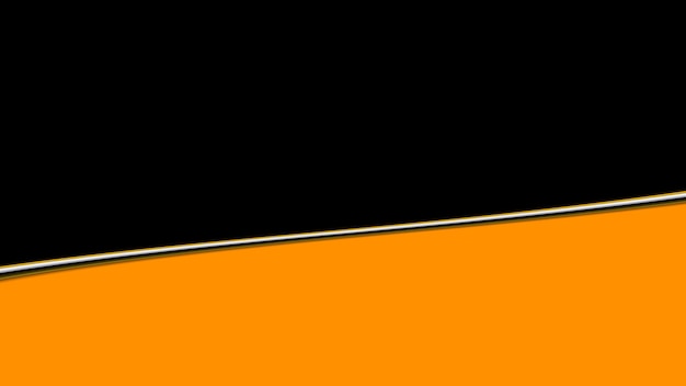 Photo a black and orange background with a yellow line in the middle