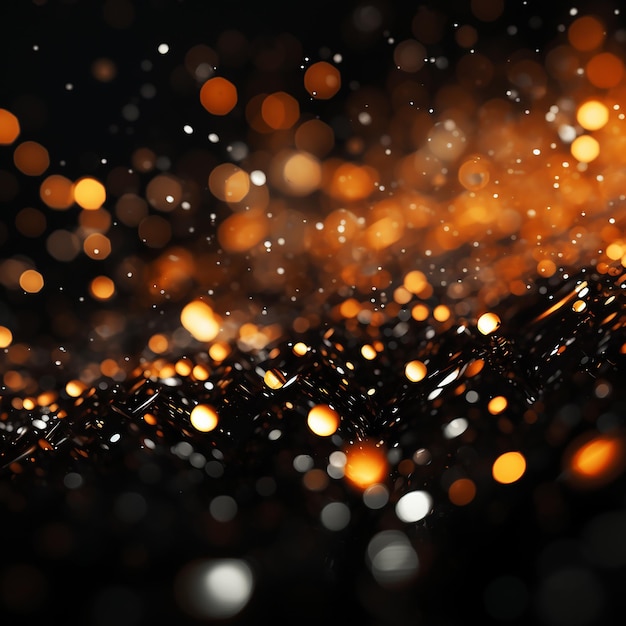 black and orange wallpaper particles bokeh macro